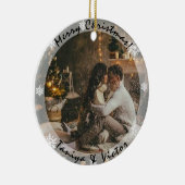 Cadre transparent avec ornement de Noël photo (Droite)