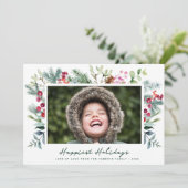 cadre vacances le plus heureux photo carte noël (Debout devant)