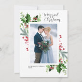 Cadre verdoyant mariage faire-part (Devant)