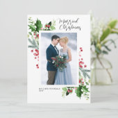 Cadre verdoyant mariage faire-part (Debout devant)