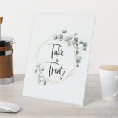 Cadre Vert Eucalyptus Or Prendre Un Signe De Trait (In SItu)