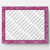 Cadre violet classique Ajouter une plaque photo (Devant)