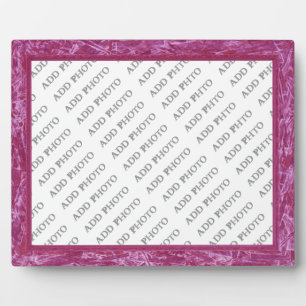 Cadre violet classique Ajouter une plaque photo