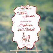 Cadre XL de doodle rouge pour fiançailles That's A (Neutre)