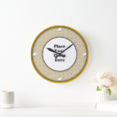 Cadres amérindiens Votre horloge murale photo (Maison)