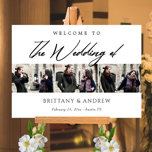 Cadres d'amour : Affiche de bienvenue personnalisé