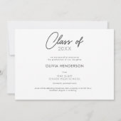 Cadres de cinéma photo moderne Faire-part de diplô (Dos)