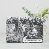 Cadres de snowflakes Joyeux Noël Carte de vacances (Debout devant)