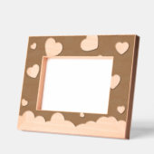 Cadres en bois gravés Cloudy Hearts (Gauche)