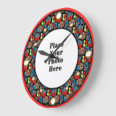 Cadres fléchés Votre horloge murale photo (Angle)