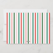 Cadres floraux audacieux Carte de jour de l'année (Dos)