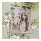 Cadres floraux vintages Cube photo (Devant)