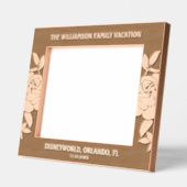 Cadres Gravés 10"x8" Famille Vacances Date Nom Lieu (Gauche)