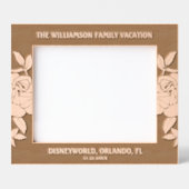 Cadres Gravés 10"x8" Famille Vacances Date Nom Lieu (Recto)