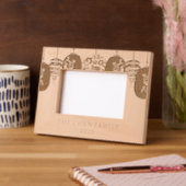 Cadres Gravés 2025 Moderne Lunaire Nouvel An Nom de famille (Gauche)