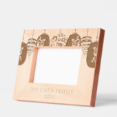 Cadres Gravés 2025 Moderne Lunaire Nouvel An Nom de famille (Gauche)