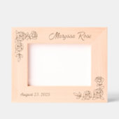 Cadres Gravés 2 Roses de coin Texte personnalisé 7x5 (Recto)