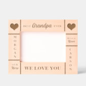 Cadres Gravés 7x5 Meilleur grand-père jamais grand-enfant (Recto)