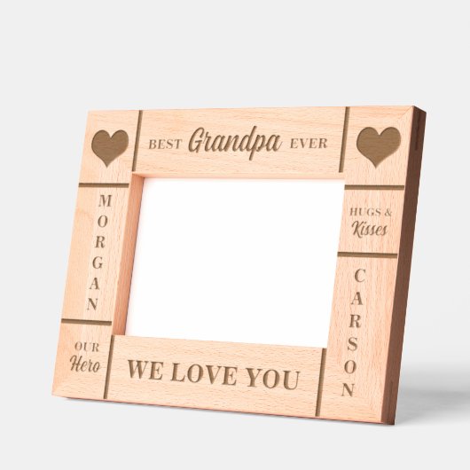 Cadres Gravés 7x5 Meilleur grand-père jamais grand-enfant (Gauche)