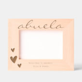 Cadres Gravés Abuela We Love You Etched Frame with Names (Recto)