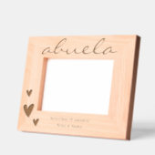 Cadres Gravés Abuela We Love You Etched Frame with Names (Gauche)