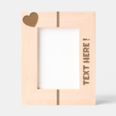 Cadres Gravés AJOUTER VOTRE PROPRE TEXTE en bois (Recto)