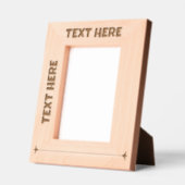 Cadres Gravés AJOUTEZ VOTRE PROPRE laser de texte (Gauche)