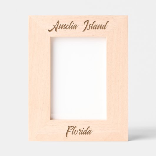 Cadres Gravés Amelia Island Florida Laser Engraved Frame (Recto)