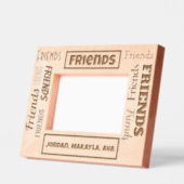 Cadres Gravés Amis Amitié Nom personnalisé (Gauche)