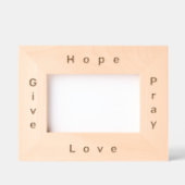 Cadres Gravés Amour Espoir | Écriture Simple Moderne Rustique Él (Recto)