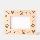 Cadres Gravés Amoureux des chiens - Os et pattes de chien de com (Recto)