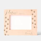 Cadres Gravés Animaux de compagnie personnalisés "Empreintes de  (Recto)