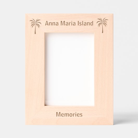 Cadres Gravés Anna Maria Island Florida Laser Engraved frame (Recto)