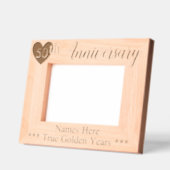 Cadres Gravés Anniversaire d'or du 50e Mariage personnalisé (Gauche)