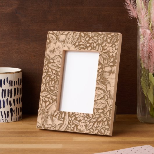 Cadres Gravés Antique Toile de Jouy 1800 Branches florales (Gauche)