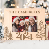 Cadres Gravés Arbre de Noël Nom de famille Gîtes de vacances