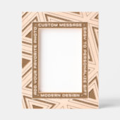 Cadres Gravés Art Déco moderne géométrique personnalisable (Recto)