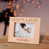Cadres Gravés Art Deco Wedding Couples Or Family Custom Text