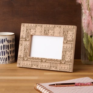 Cadres Gravés Art folklorique africain - Formes sans couture Mot