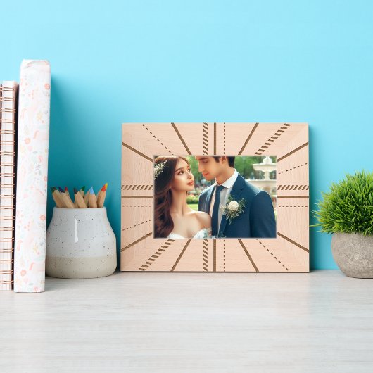 Cadres Gravés Art Moderne Elégant de Ligne Géométrique