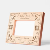 Cadres Gravés Art Nouveau Baby's First Christmas Custom (Gauche)