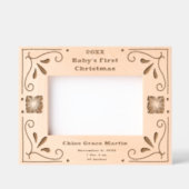 Cadres Gravés Art Nouveau Baby's First Christmas Custom (Recto)