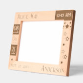 Cadres Gravés Baby Statistic Stars  (Gauche)