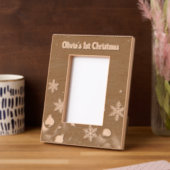 Cadres Gravés Baby's first Christmas Laser Etched Picture Frame (Gauche)