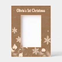 Baby's first Christmas Laser Etched Picture Frame