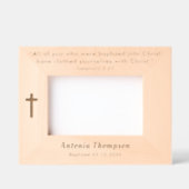 Cadres Gravés Baptême personnalisé gravé gravé sur image (Recto)