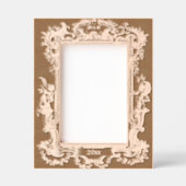 Cadres Gravés Baroque Rococo Cherubs Fruit Frontière Florale (Recto)