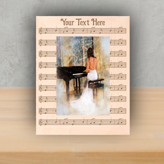 Cadres Gravés Barres de musique Notes Feuille Musique pour music