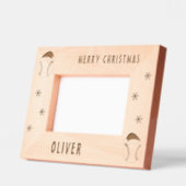 Cadres Gravés Baseball Ball Sports Joyeux Noël Nom (Gauche)