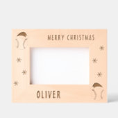 Cadres Gravés Baseball Ball Sports Joyeux Noël Nom (Recto)